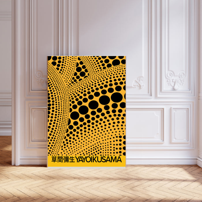 Yayoi Kusama Yellow Spots Japanese Exhibition Art Print