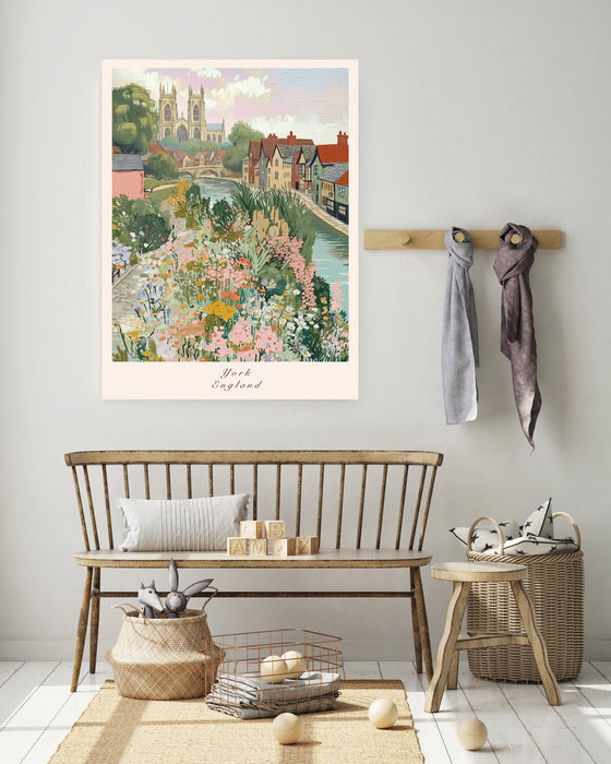 York, England City Travel Art Print