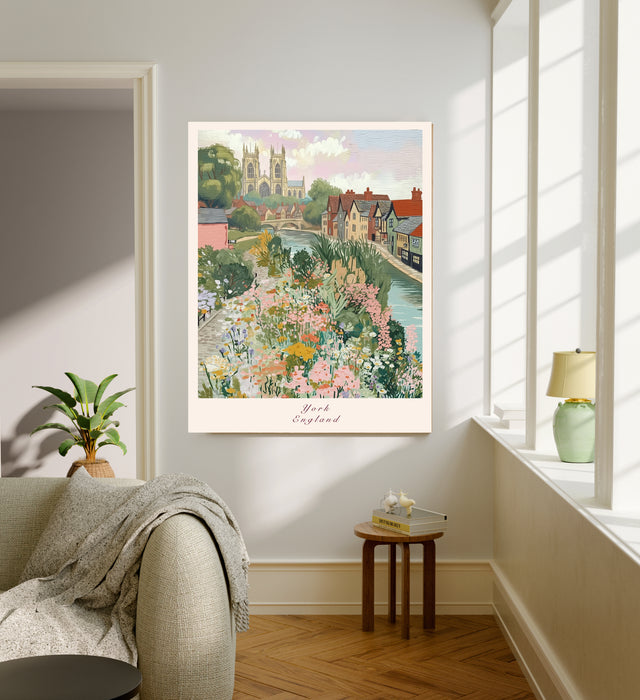 York, England City Travel Art Print