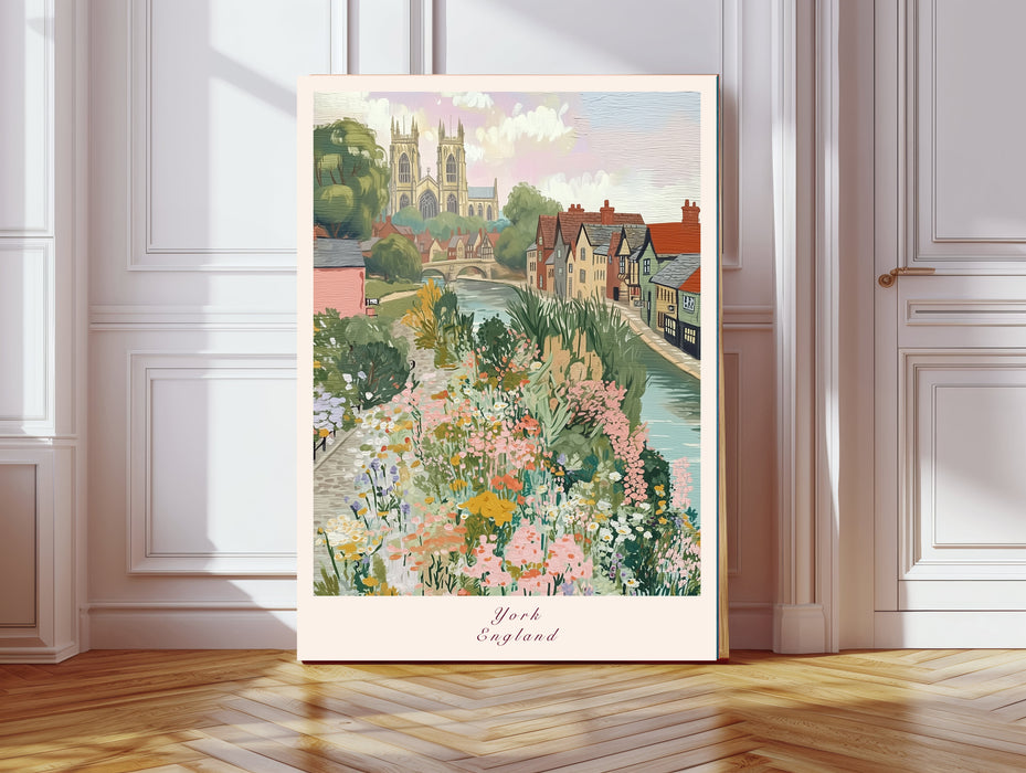 York, England City Travel Art Print