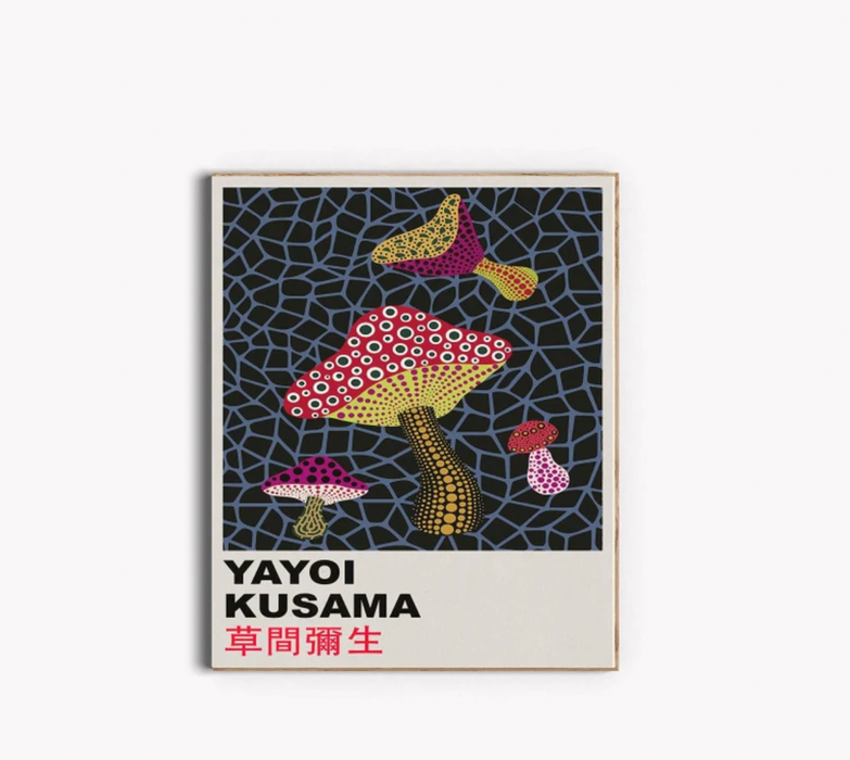 Yayoi Kusama Mushroom Print