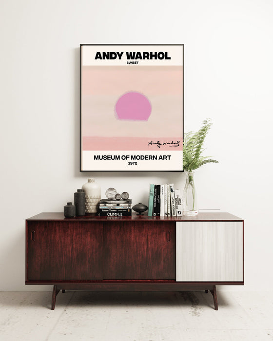 Andy Warhol Pink Sunset Art Print
