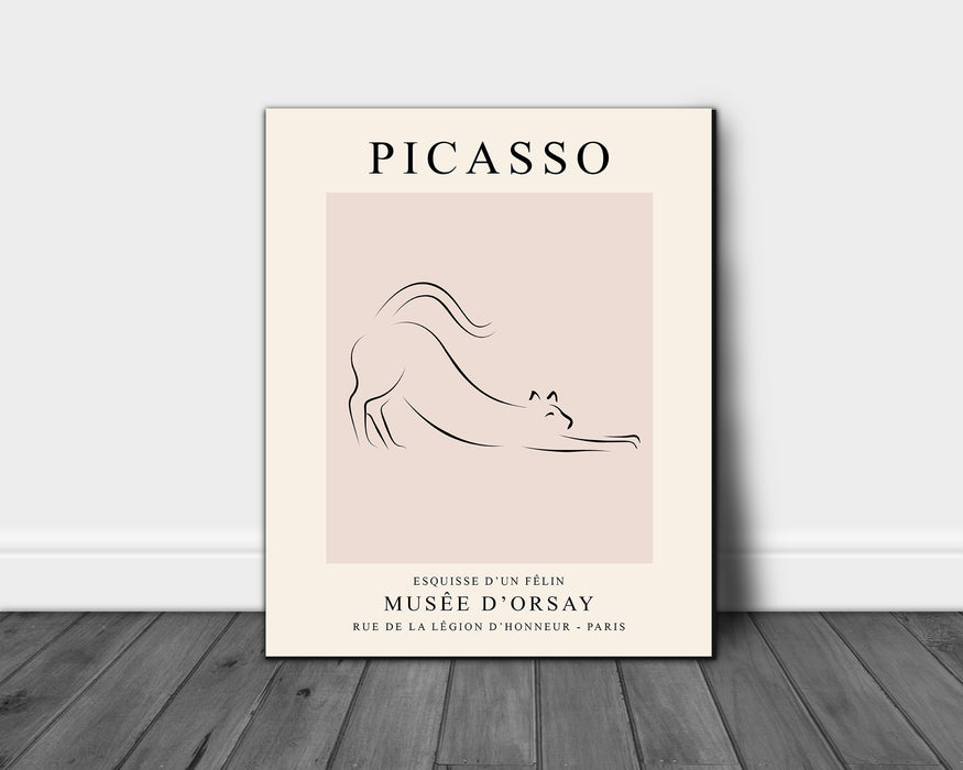 Picasso Cat Print