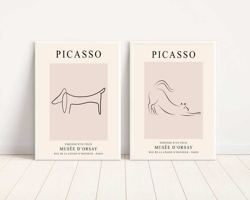 Gallery Wall Sets Picasso Cat and Dog