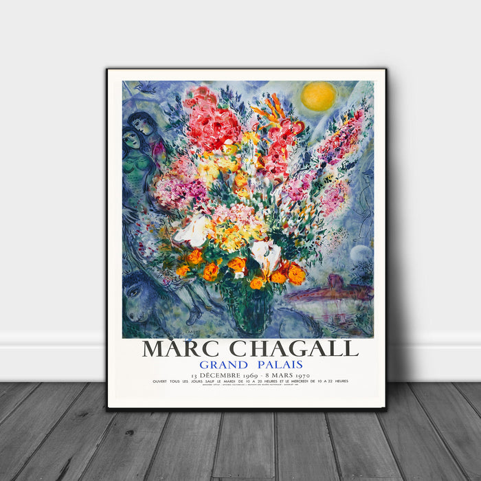 Marc Chagall Flowersl Art Print