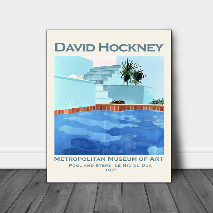 David Hockney Pool and Steps 1971
