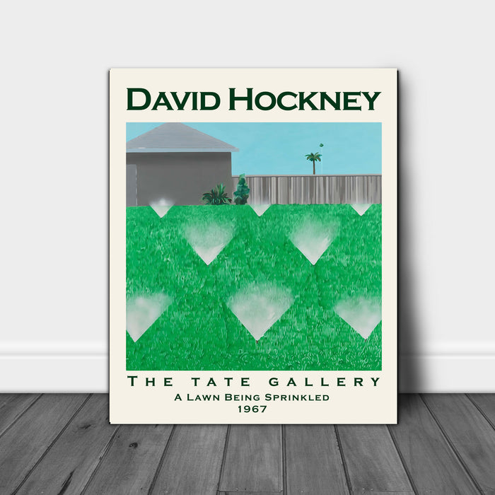 David Hockney The Lawn Being Sprinkled 1967