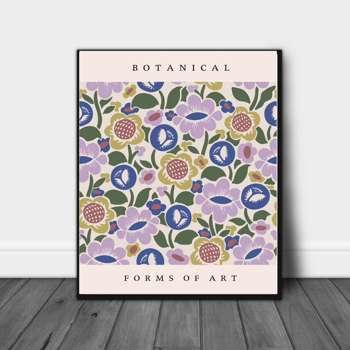 Botanical Lilac Flower Print