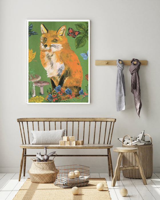 Fox Flower print