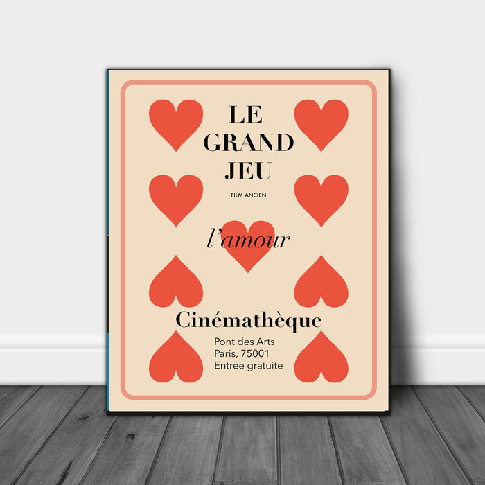 French Amour Cinema Exhibition Print