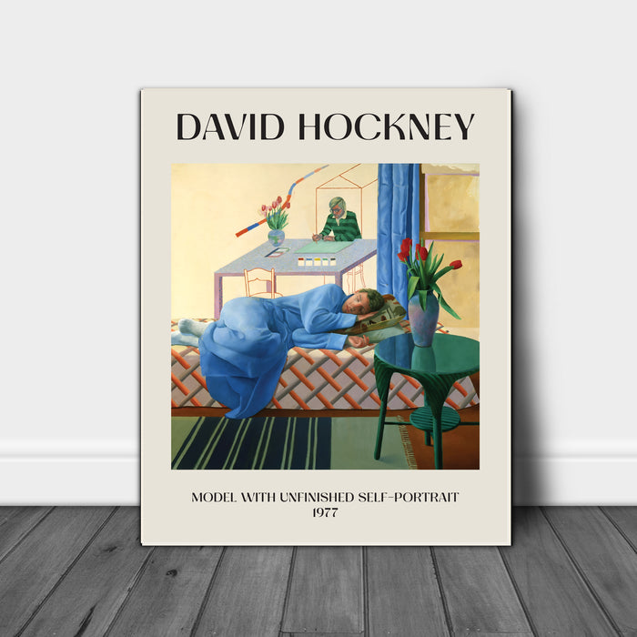 David Hockney Print Model 1977