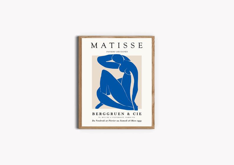Matisse Blue Female Nude Art Print