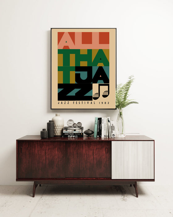 Jazz Festival art Print