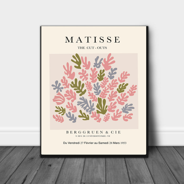 Pink Matisse Leaf Print