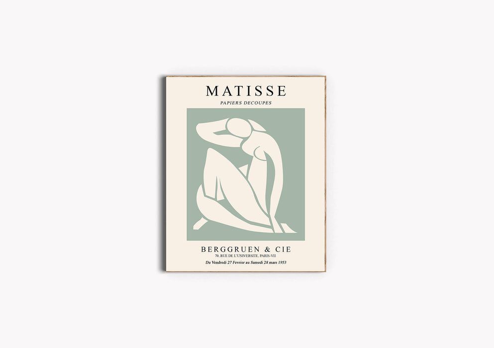 Matisse Green Female Nude Print
