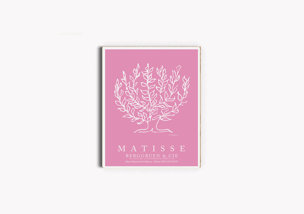 Pink Tree Matisse Exhibition Print
