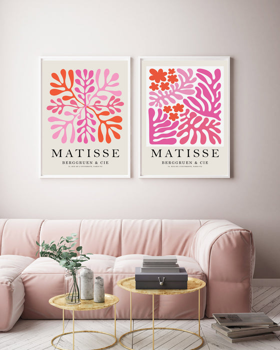 Gallery Wall Sets Matisee Pink Prints