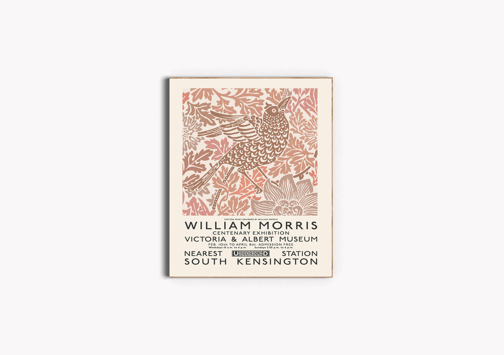William Morris Pink Bird Print