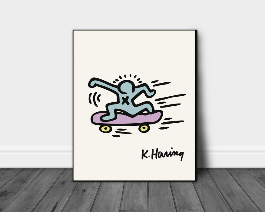 Keith Haring Skateboarder Print