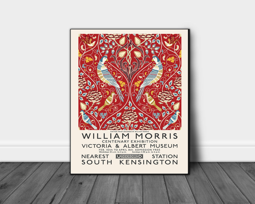 William Morris Red Bird Print