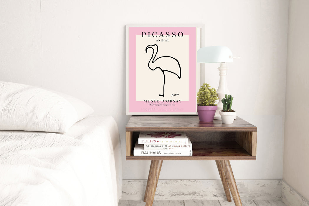 Picasso Flamingo Print