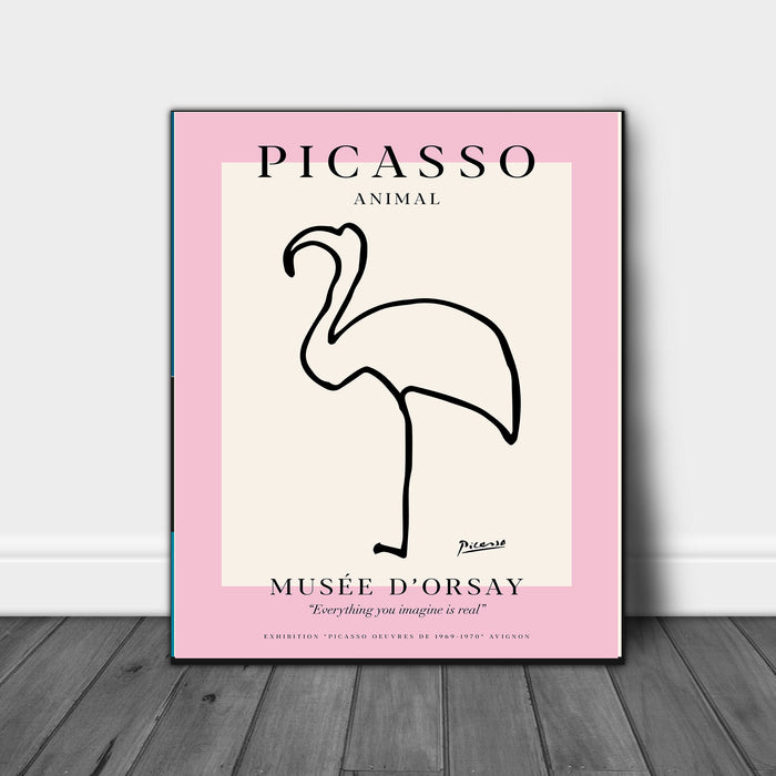 Picasso Flamingo Print