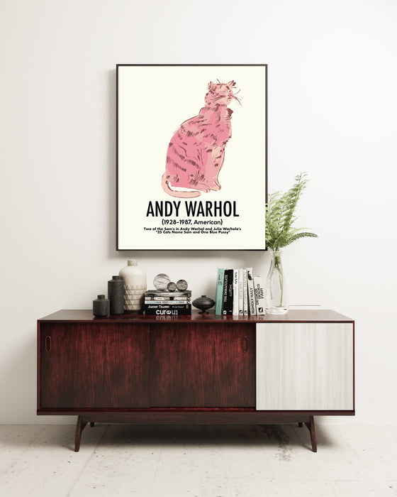 Andy Warhol Pink Cat Art Print