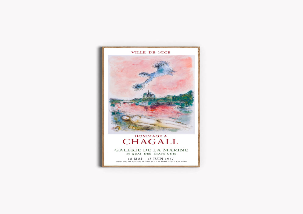Marc Chagall Pink Art Print