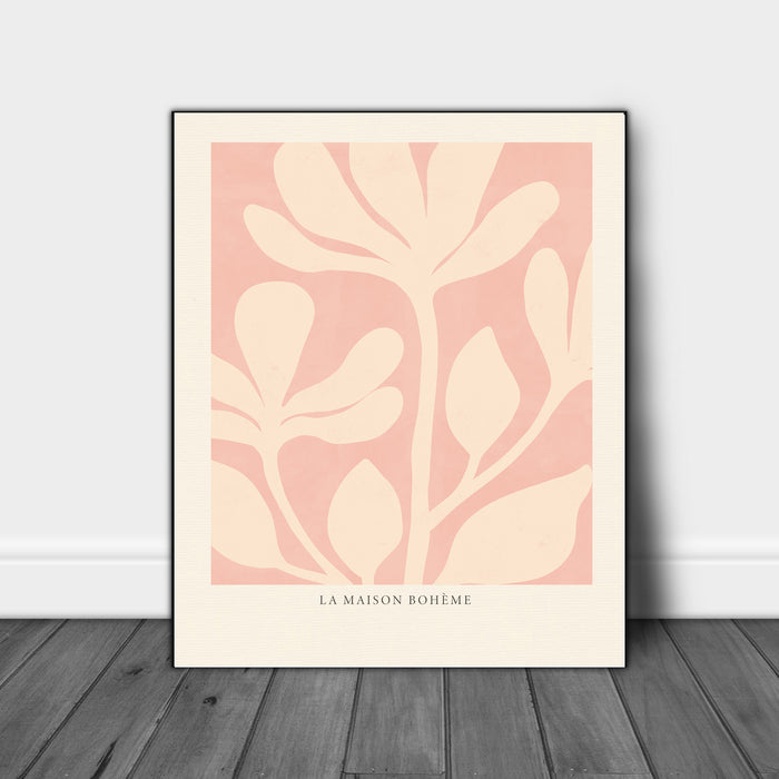 Gallery Wall Sets Pink and Green Botanical Prints