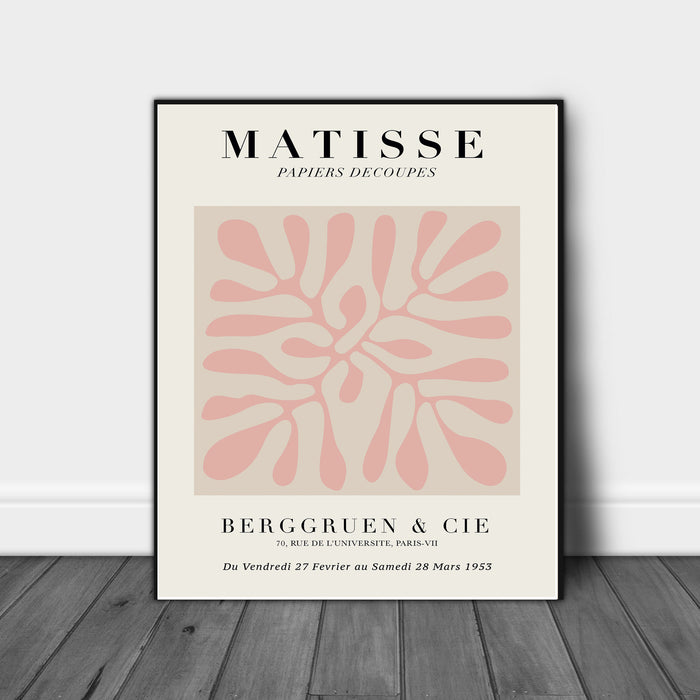 Matisse Pastal Pink Leaf Print