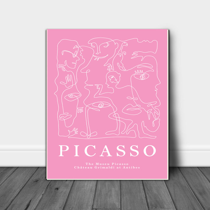 Picasso Pink Faces Print