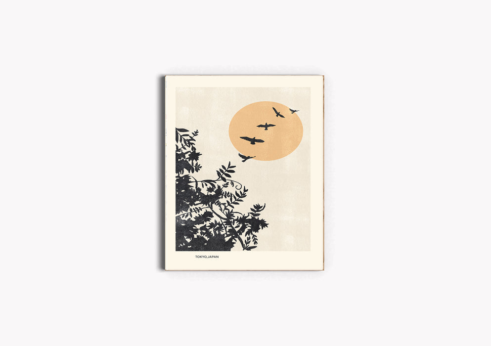 Japan Tree and Birds Print