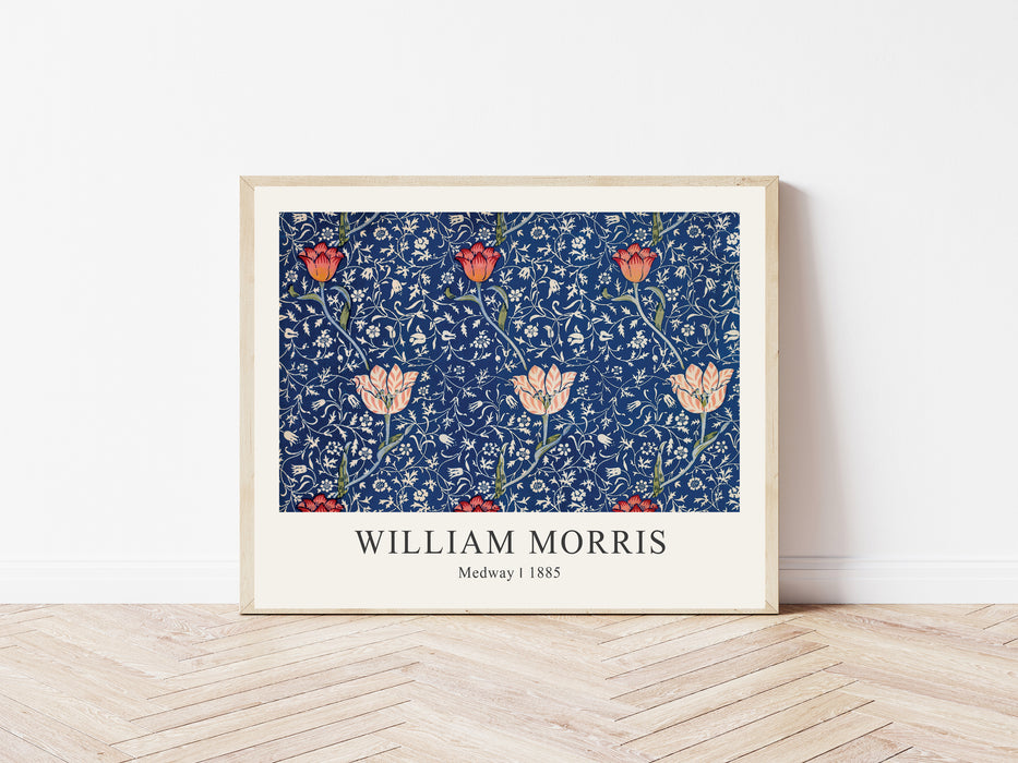 William Morris Blue Medway Print