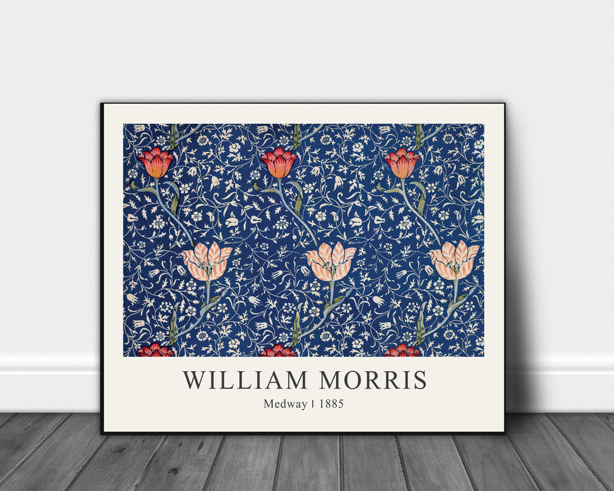 William Morris Blue Medway Print