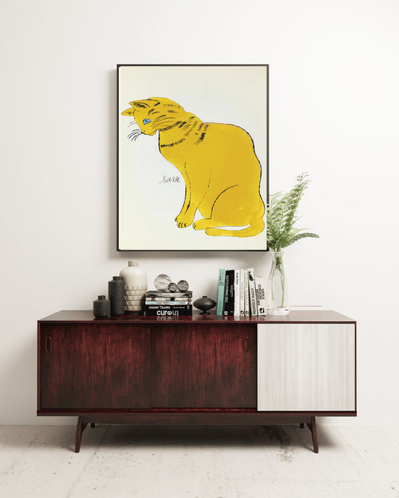 Andy Warhol Yellow Cat Art Print